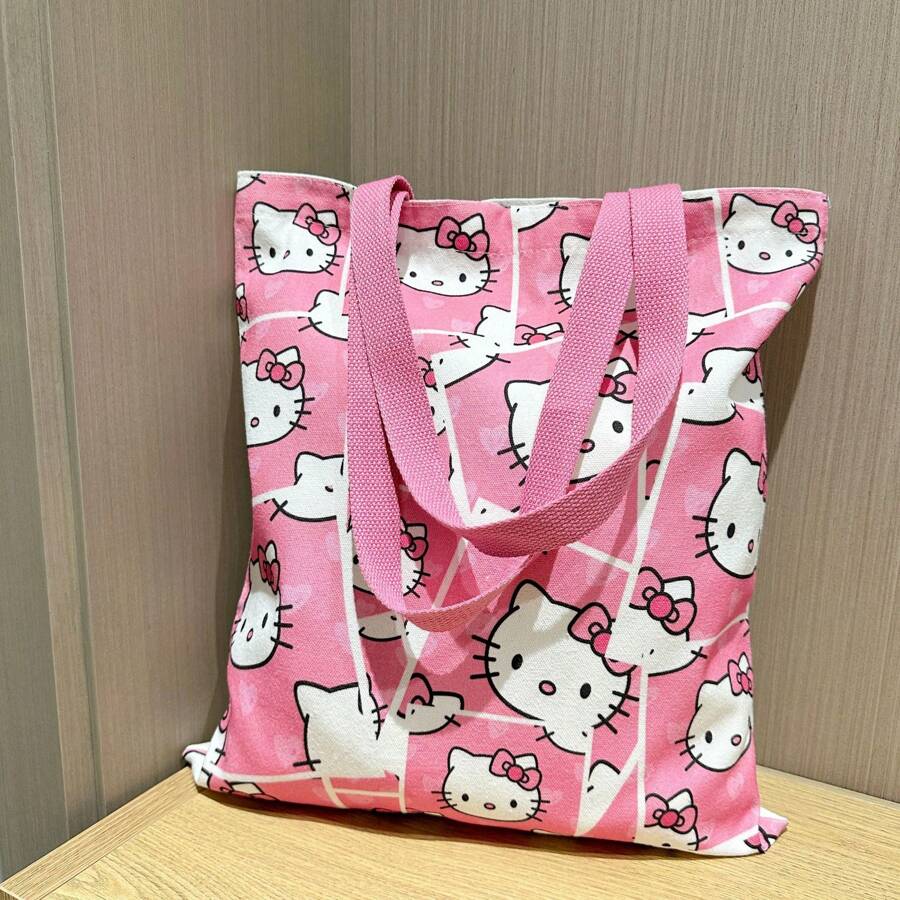 SHEIN Sanrio حقيبة كتف كانفاس هالو كيتي سانريو كيوت