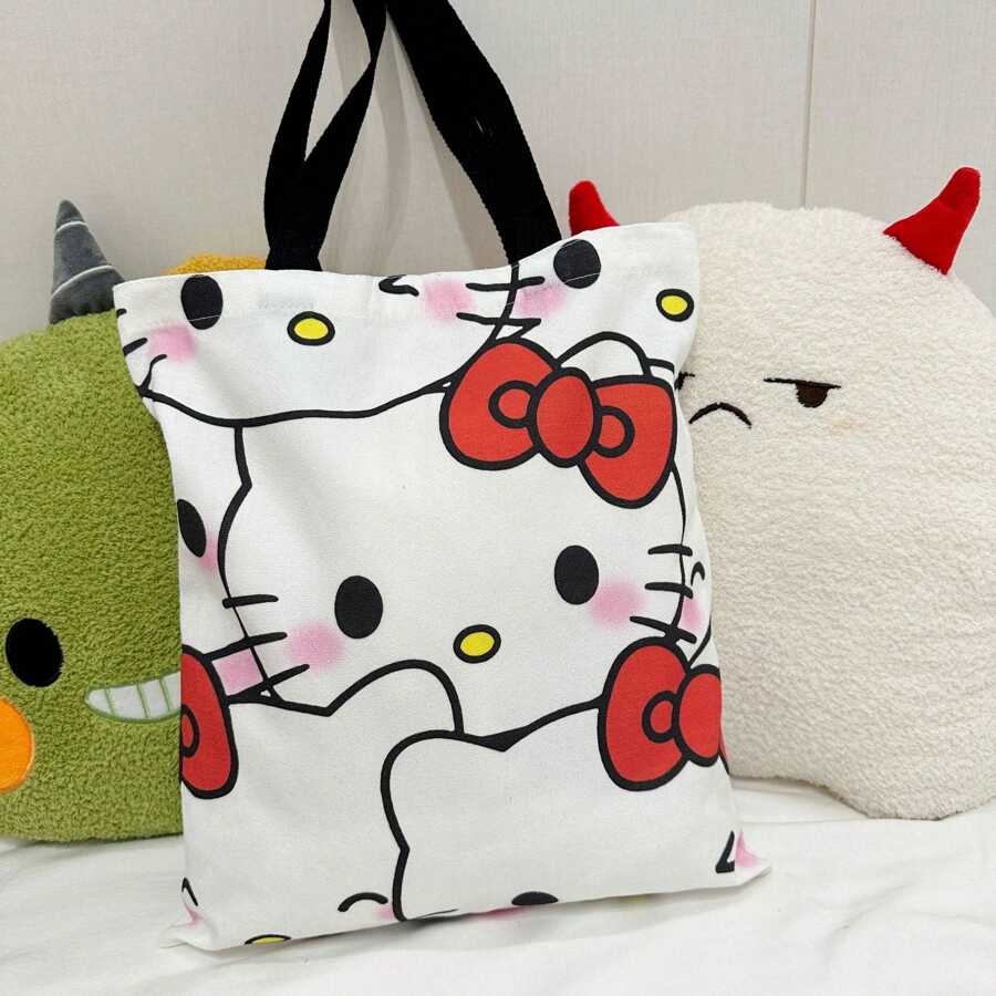 SHEIN Sanrio حقيبة كتف كانفاس هالو كيتي سانريو كيوت