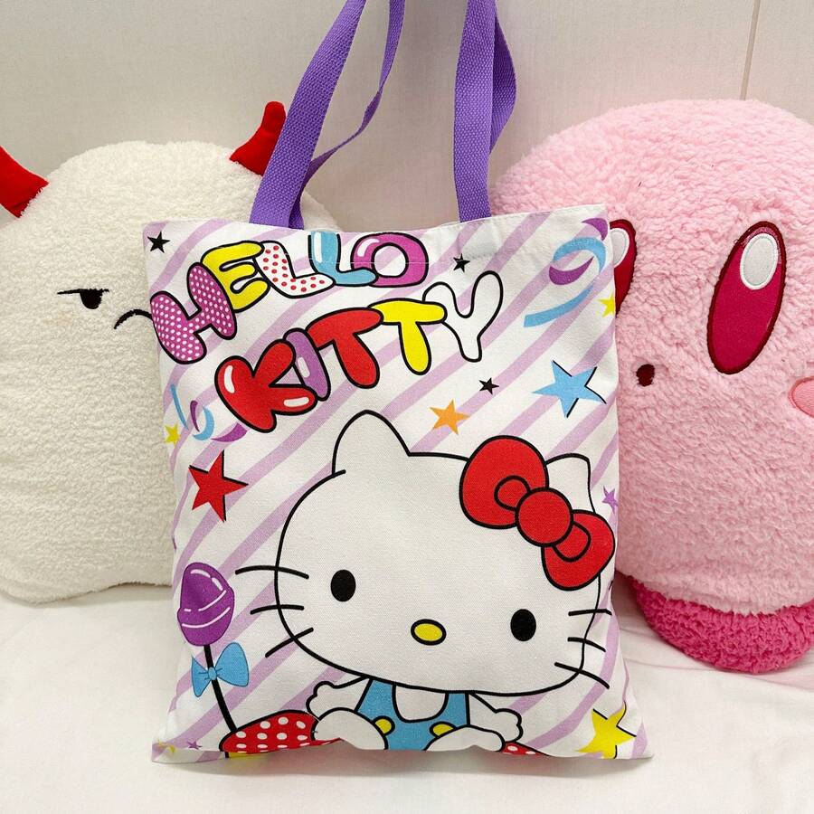 SHEIN Sanrio حقيبة كتف كانفاس هالو كيتي سانريو كيوت