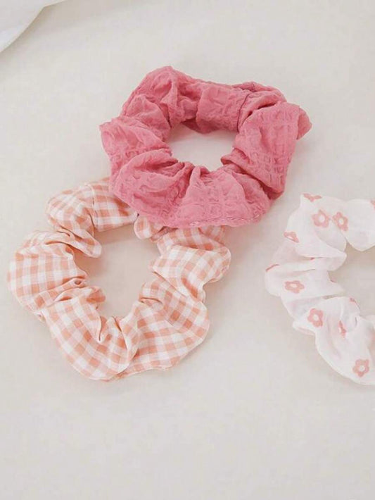 SHEIN مجموعة 5 قطع شريط شعر للبنات الرضع بطبعات زهور