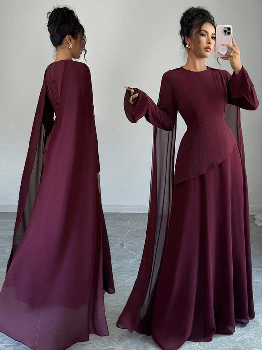 SHEIN Elenzga فستان أنيق بطبقات مع خصر قابل للتعديل
