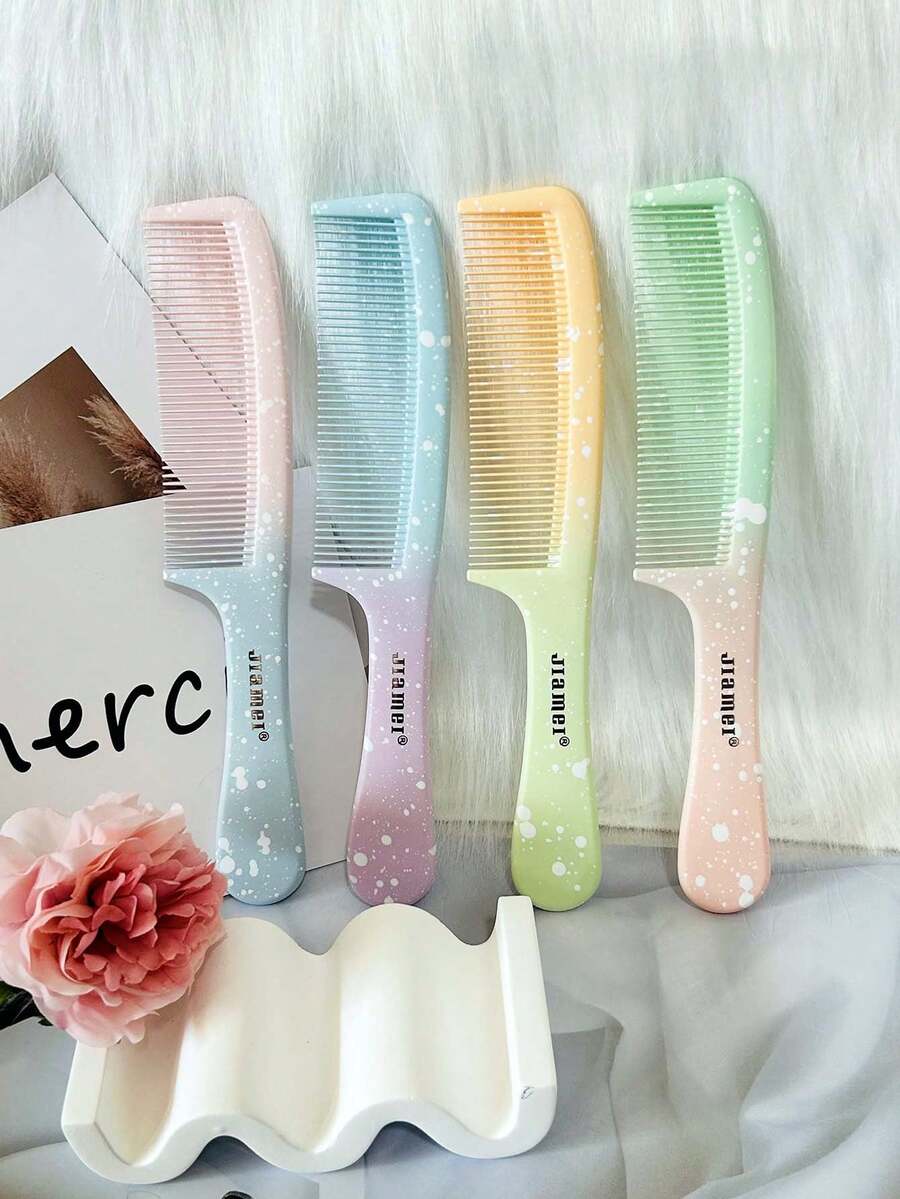 SHEIN مشط بلاستيك بنقشة خشبية