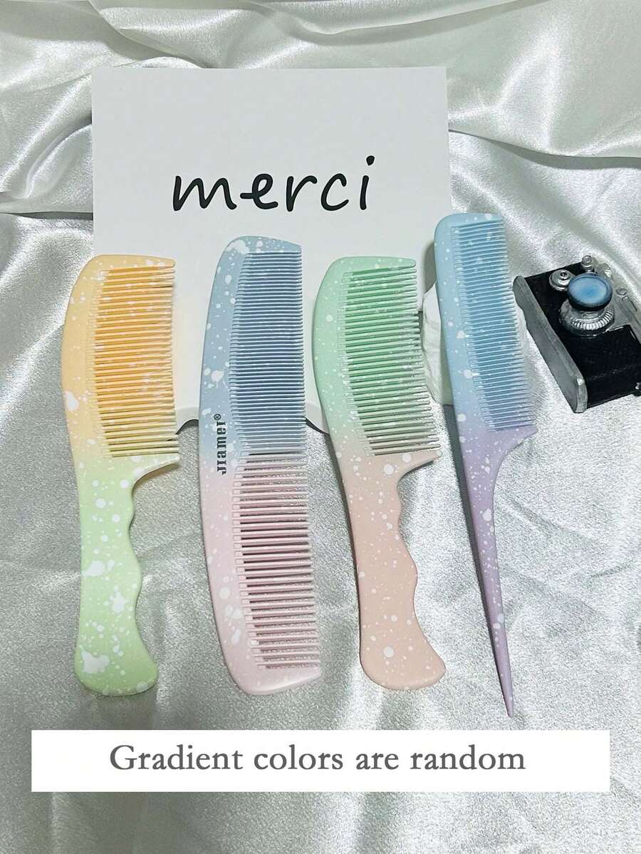 SHEIN مشط بلاستيك بنقشة خشبية