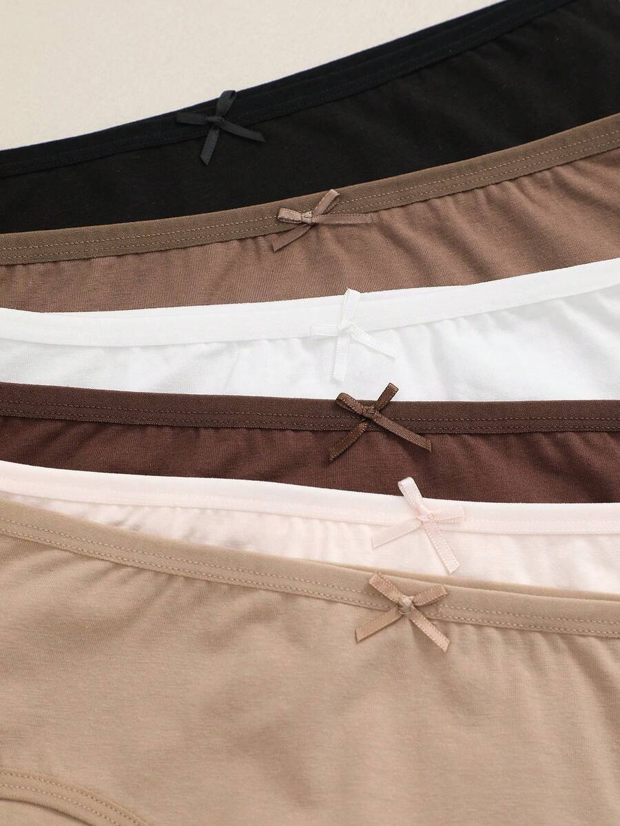 SHEIN FINETOO سراويل داخلية نسائية 6 قطع مريحة