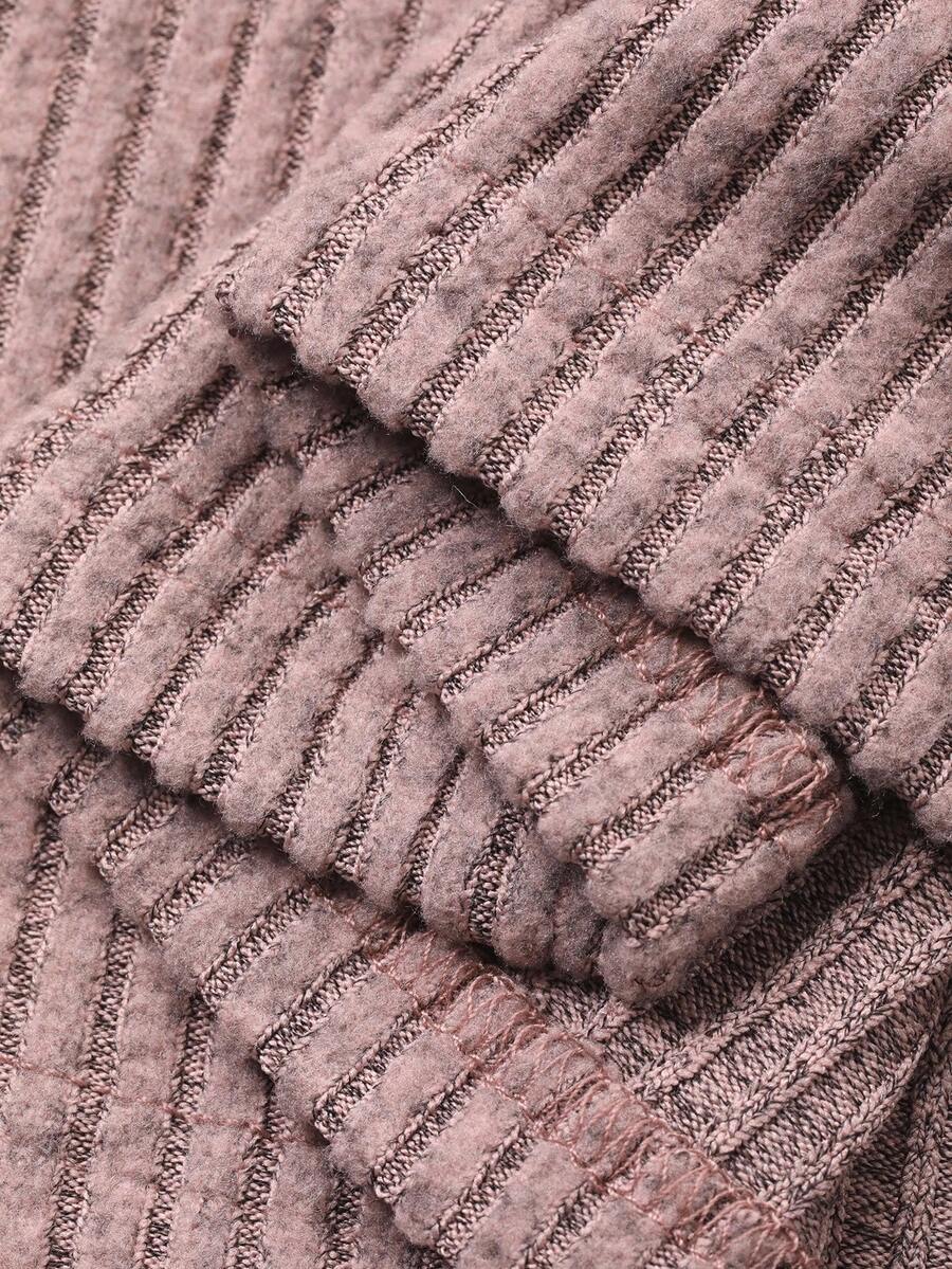 SHEIN DAZY فستان وردي متوسط الطول وتصميم ملتوي