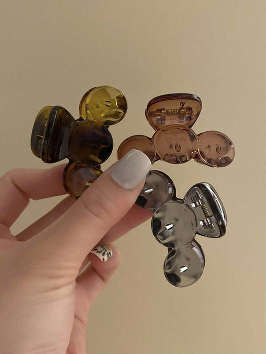 SHEIN طقم 3 قطع مشابك شعر صغيرة بسيطة كاجوال