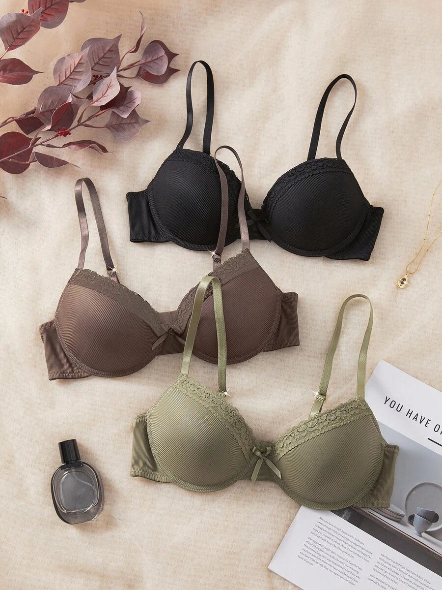 SHEIN طقم 3 صدرية كاجوال بسيطة بدون حياكة