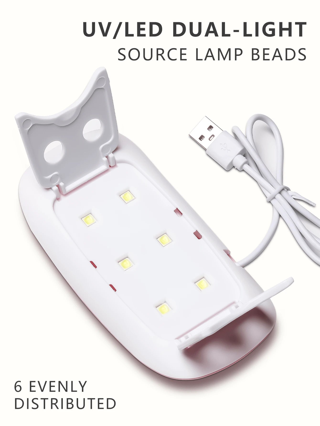 SHEIN XEIJAYI  مصباح لتجفيف جل الأظافر صغير وردي