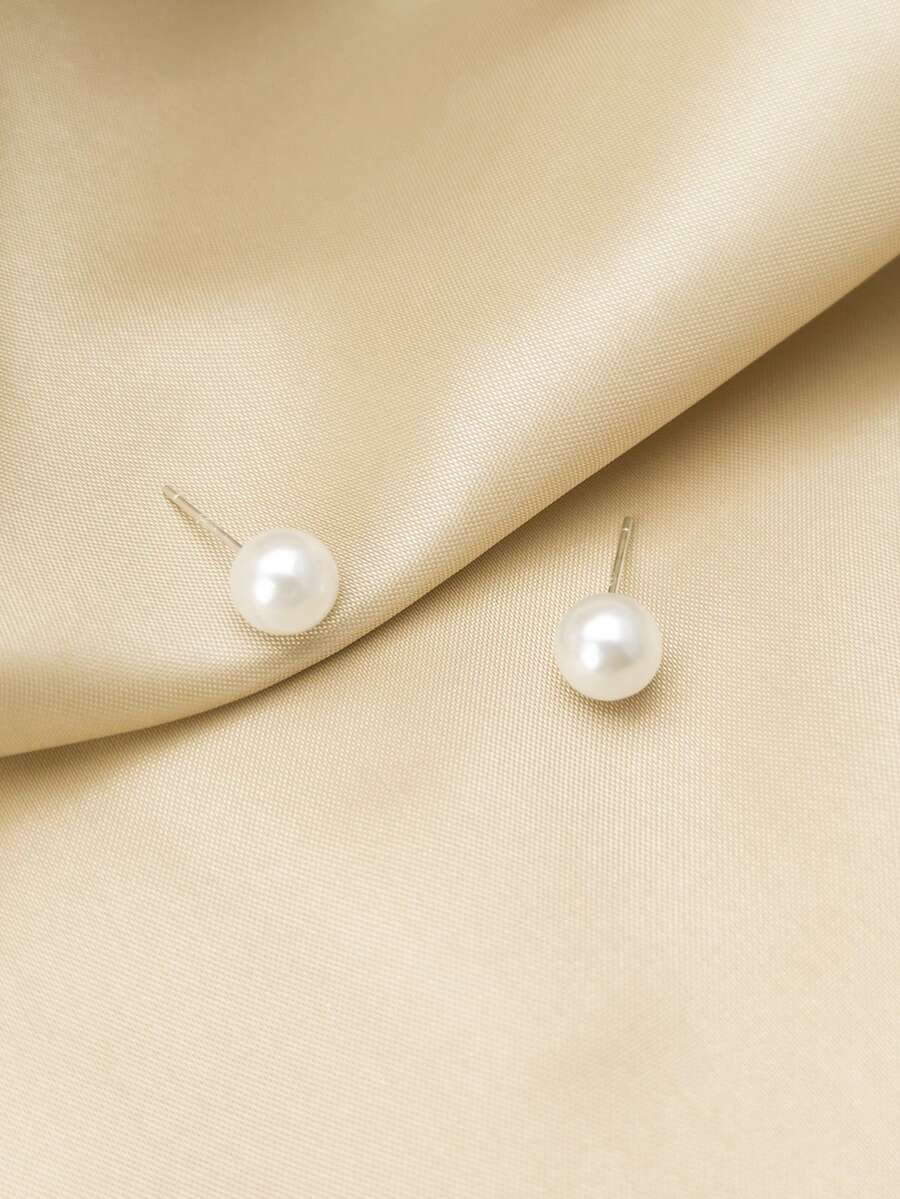 SHEIN طقم مجوهرات 4 قطع بلؤلؤ صناعي أنيق