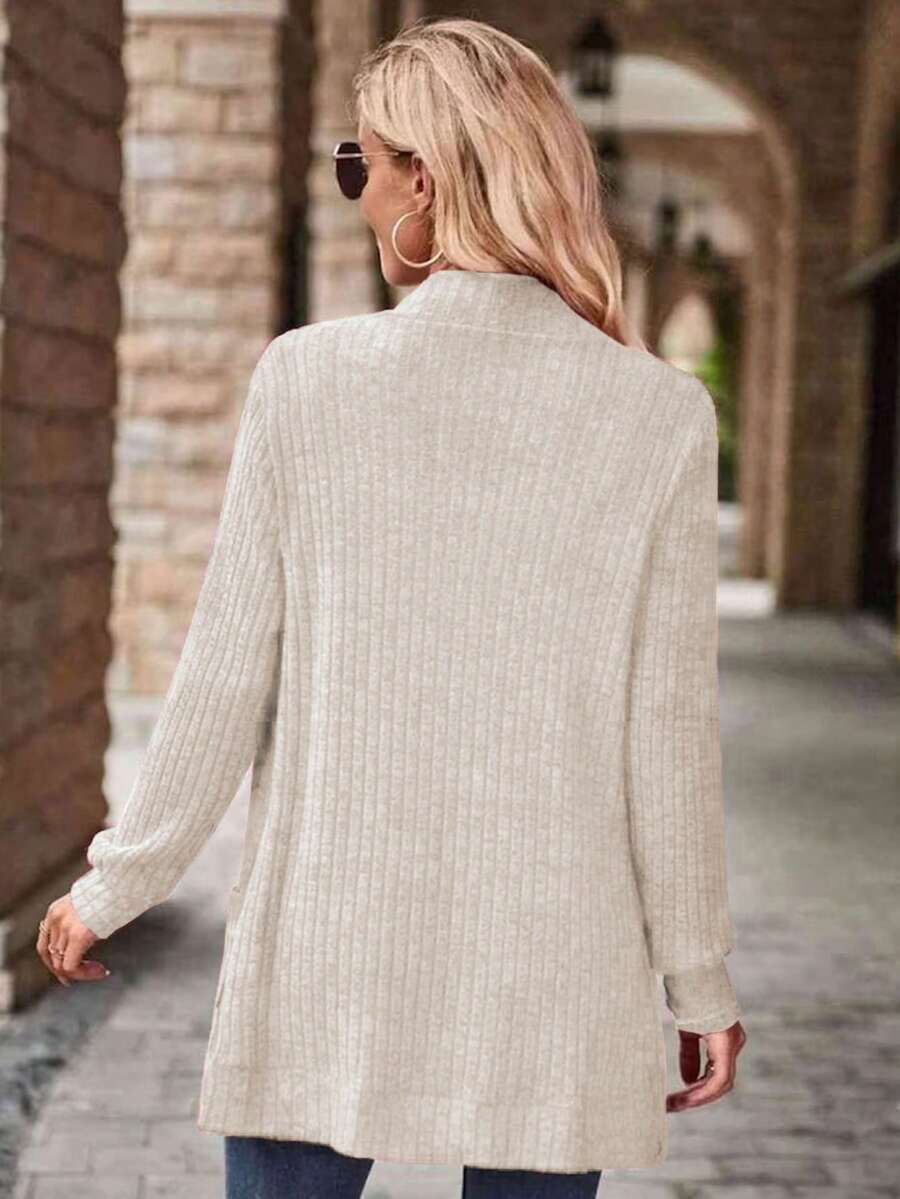 SHEIN Yunfilé معطف نسائي بجيوب جانبية