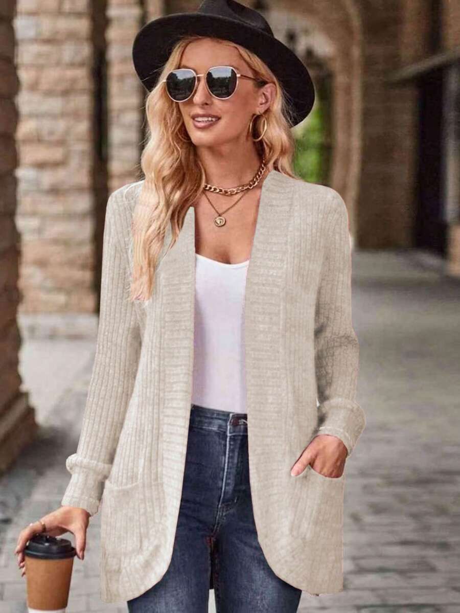 SHEIN Yunfilé معطف نسائي بجيوب جانبية