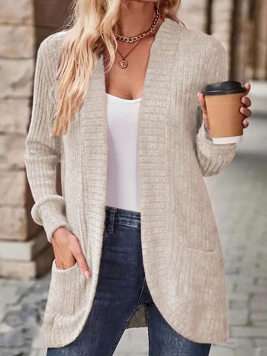 SHEIN Yunfilé معطف نسائي بجيوب جانبية