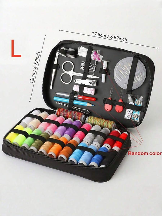 SHEIN طقم خياطة محمول 1 قطعة مع إبرة وخيط ولوازم يديوية