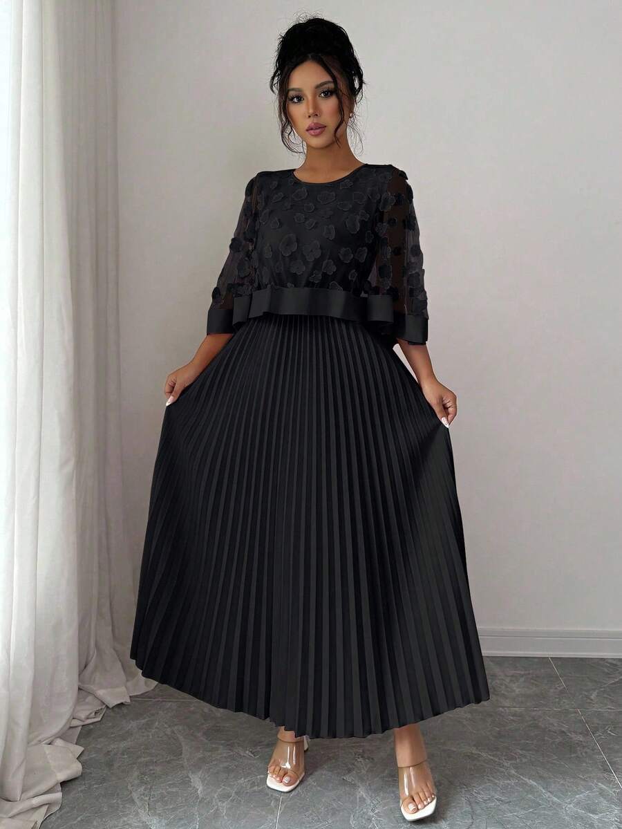 SHEIN Elenzga فستان أسود