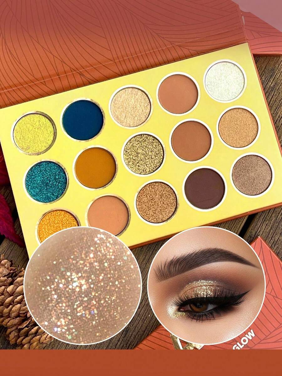 SHEGLAM Afterglow Palette لوحة ظلال عيون 15 لون بدرجات محايدة وباردة