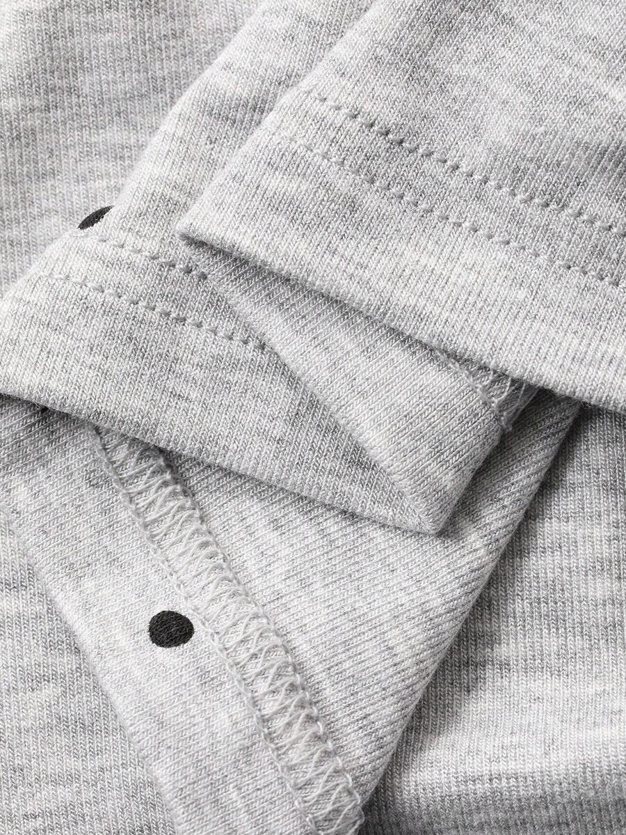 SHEIN DAZY طقم بيجامة رداء وفستان نوم مطبوع بنقاط ودانتيل