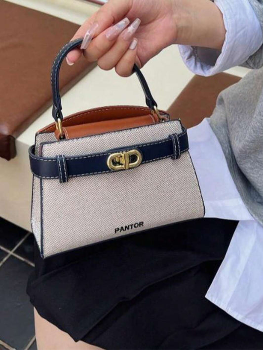 SHEIN حقيبة يد صغيرة بألوان متباينة للنساء
