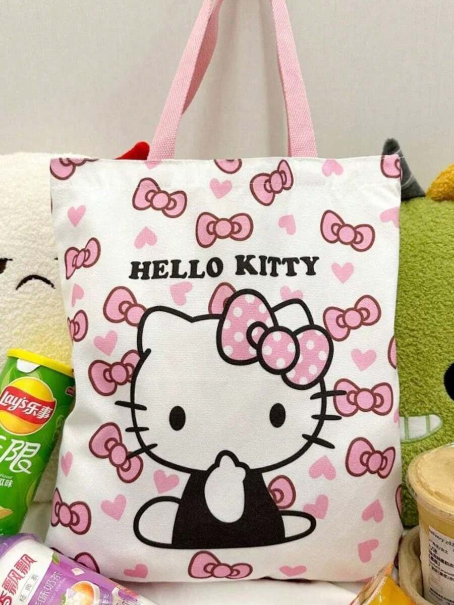 SHEIN Sanrio حقيبة كتف كانفاس هالو كيتي سانريو كيوت