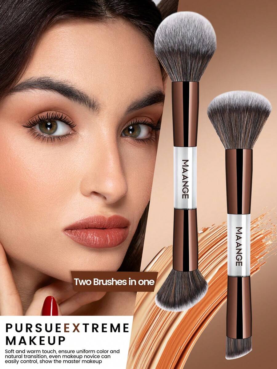 SHEIN MAANGE فرش مكياج مزدوجة الطرفين