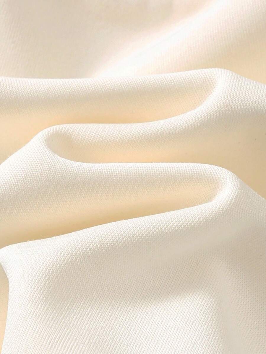 SHEIN Cozy Pixies بلوزة أطفال بياقة طاقم وأكمام طويلة بنمط ديناصور كرتوني