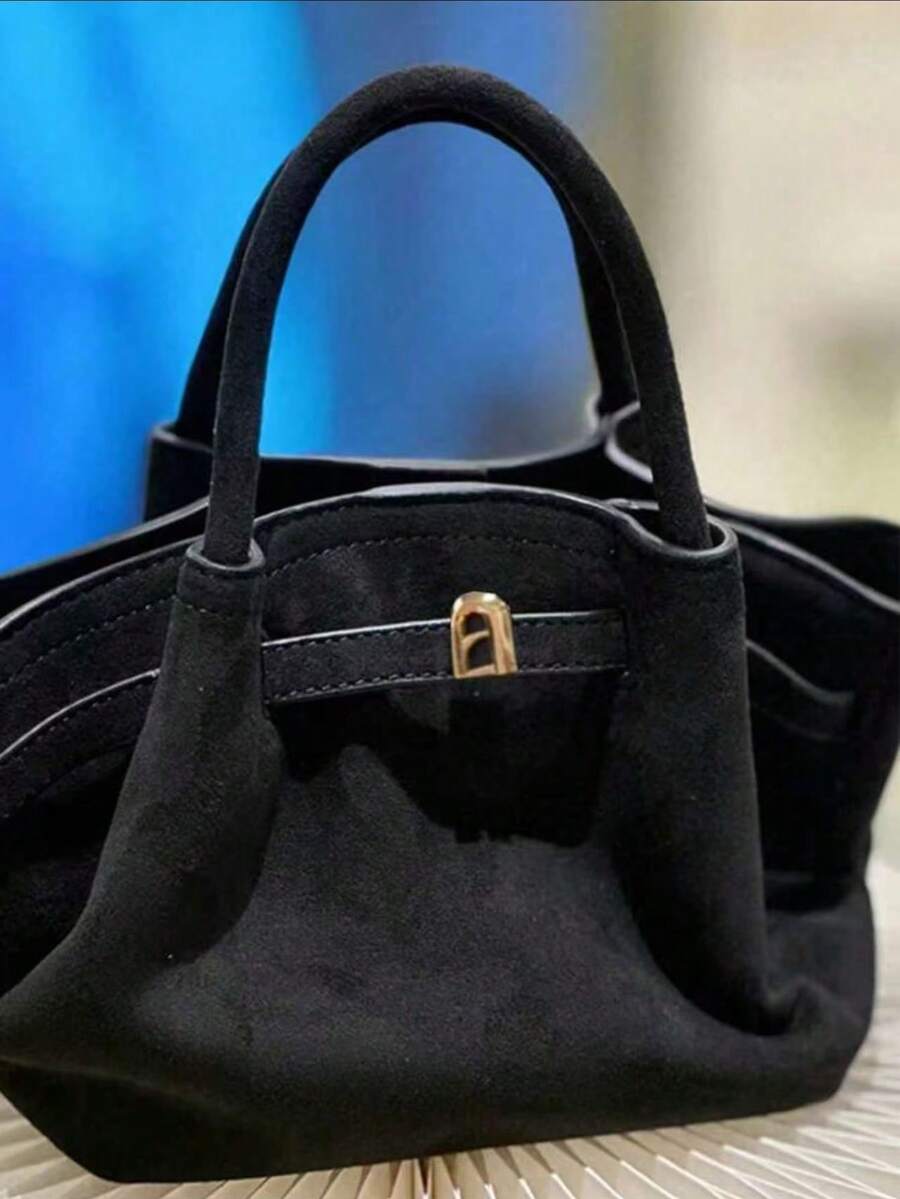 SHEIN Dedoo حقيبة دلو من الجلد المدبوغ بتصميم أوروبي راقي