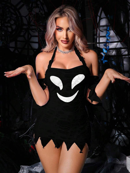 SHEIN Fantasy Costume ملابس داخلية مثيرة غير متماثلة