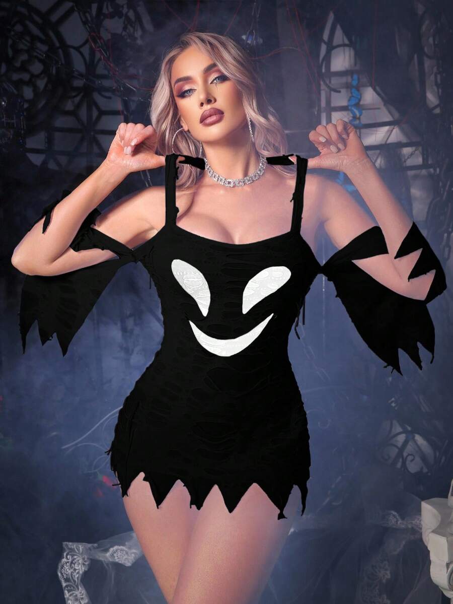 SHEIN Fantasy Costume ملابس داخلية مثيرة غير متماثلة