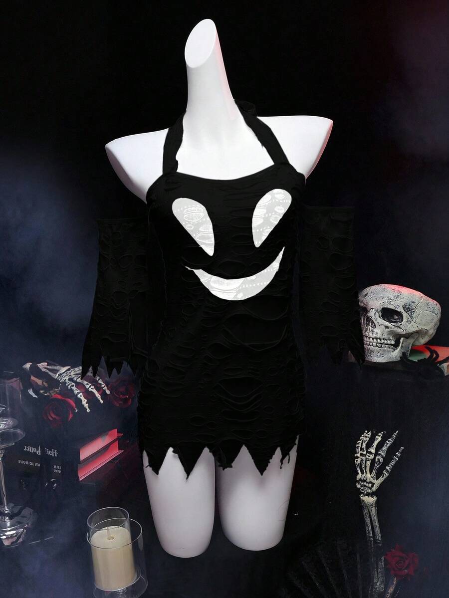 SHEIN Fantasy Costume ملابس داخلية مثيرة غير متماثلة