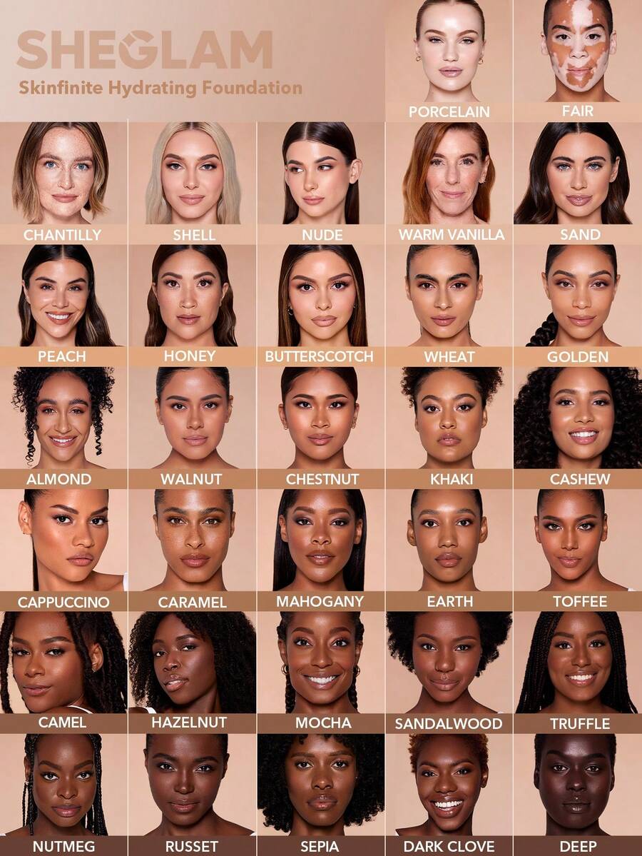 SHEGLAM كريم أساس مرطب بتغطية طبيعية خفيفة