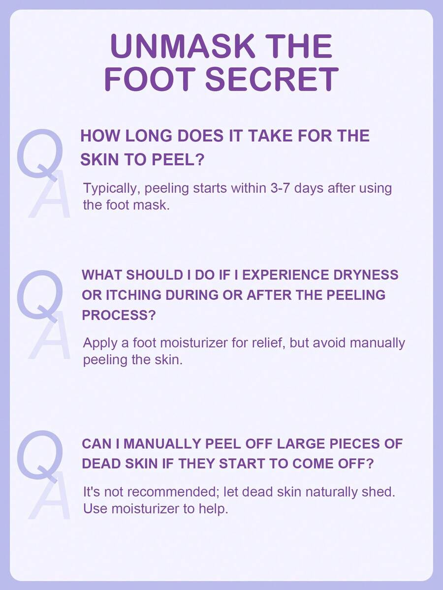 SHEIN SlowSunday قناع قدم باللافندر مقشر لإزالة الجلد الميت وترطيب القدمين