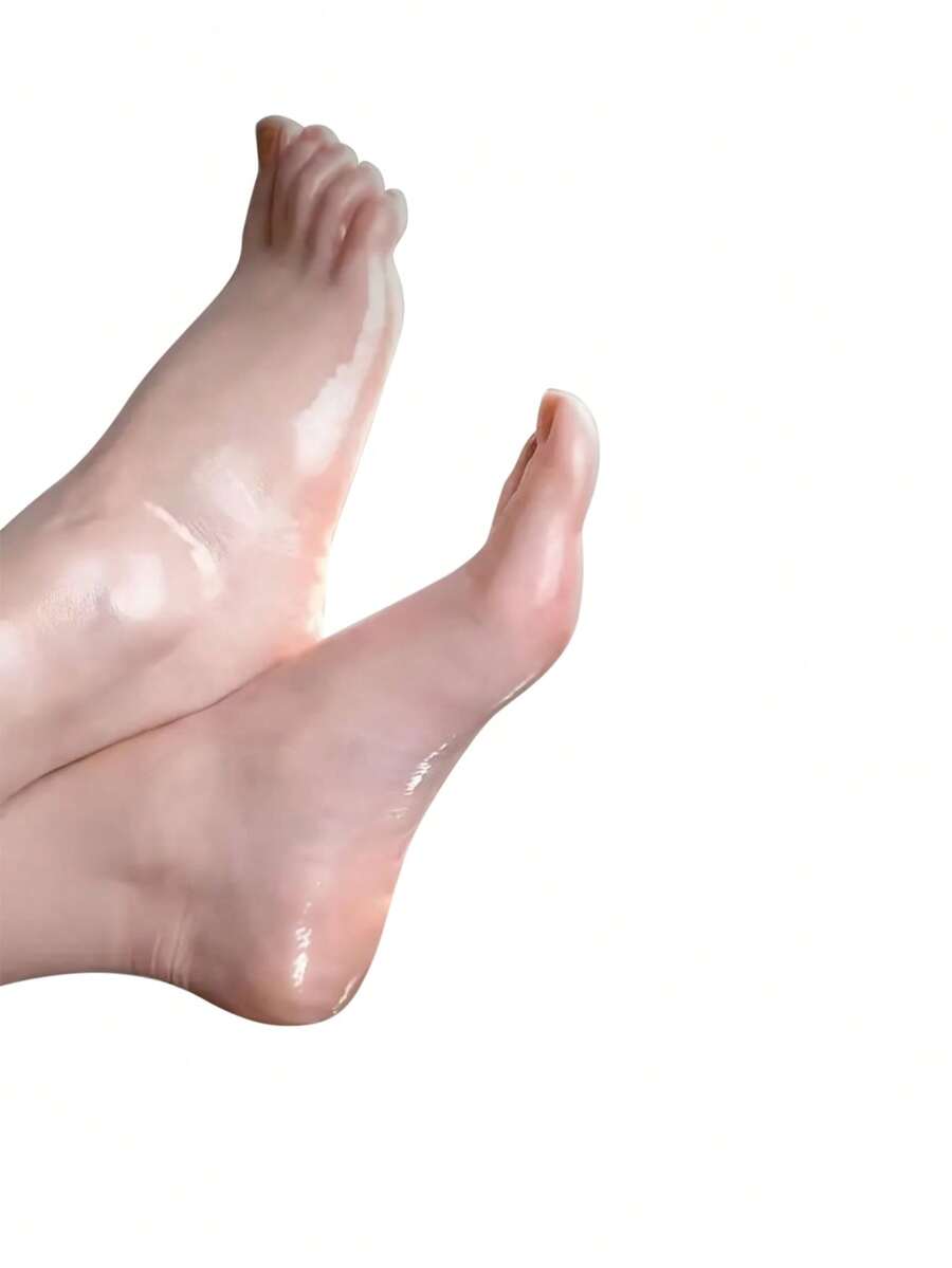 SHEIN SlowSunday قناع قدم باللافندر مقشر لإزالة الجلد الميت وترطيب القدمين