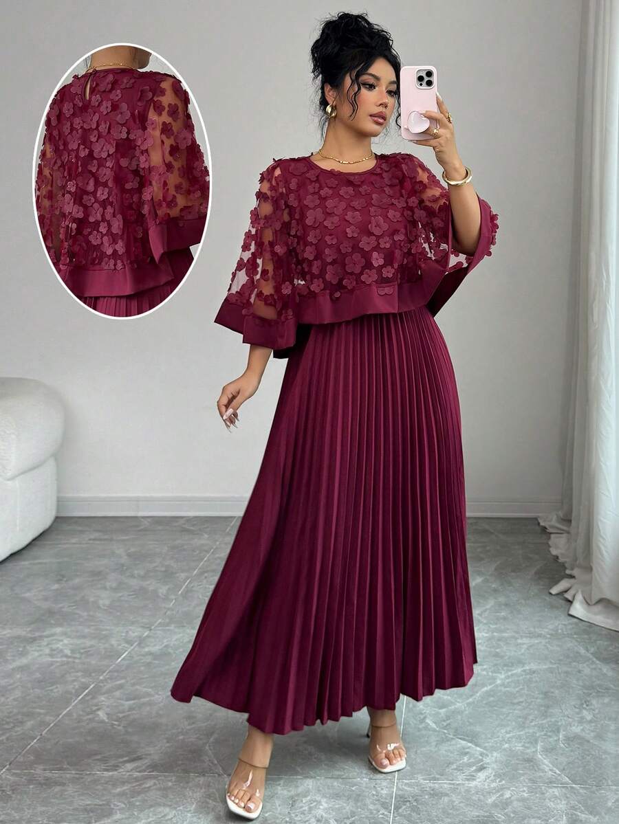 SHEIN Elenzga فستان أحمر