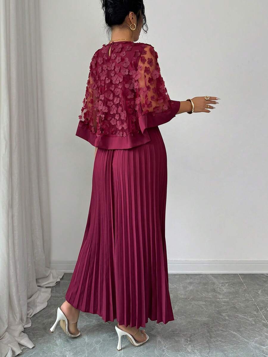 SHEIN Elenzga فستان أحمر