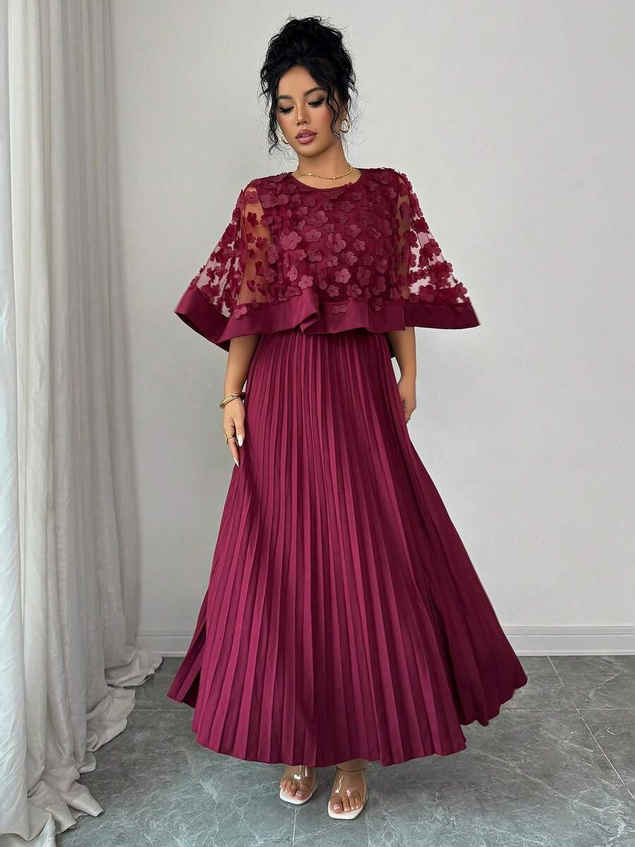 SHEIN Elenzga فستان أحمر