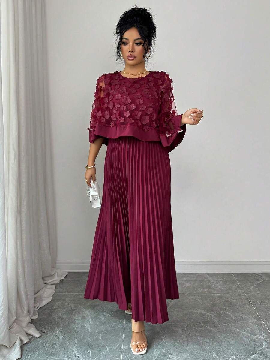 SHEIN Elenzga فستان أحمر