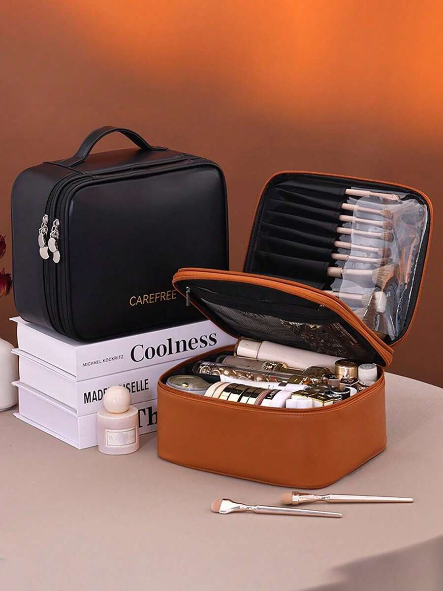 SHEIN حقيبة مستحضرات تجميل كبيرة وعملية