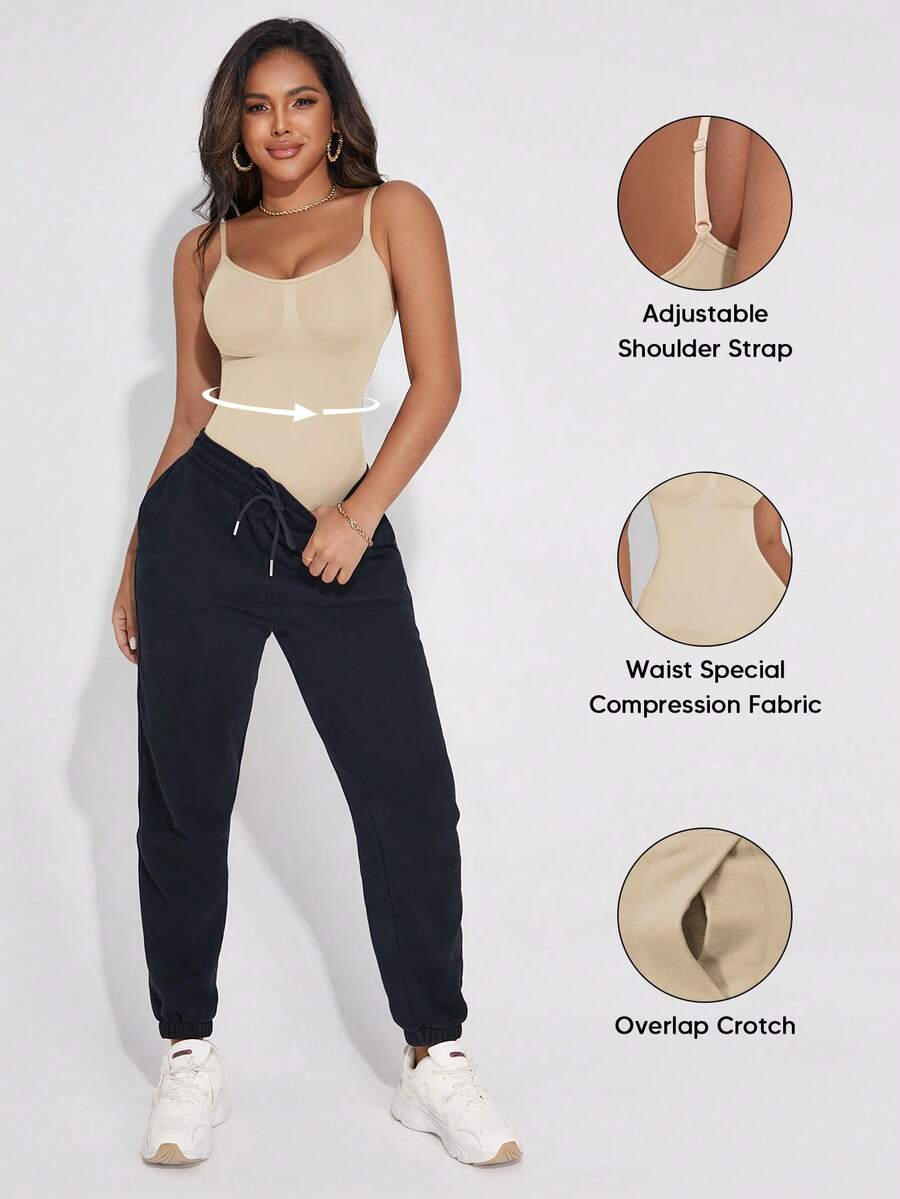 SHEIN Suprenx بدلة نسائية لتشكيل الجسم ورفع الصدر وتنحيف الخصر ورفع الأرداف