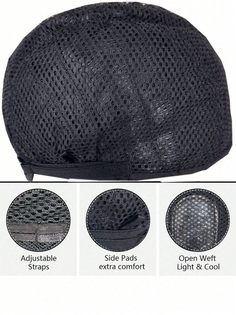 SHEIN شعر صناعي أسود 28 بوصة مقاوم للحرارة مع غرة