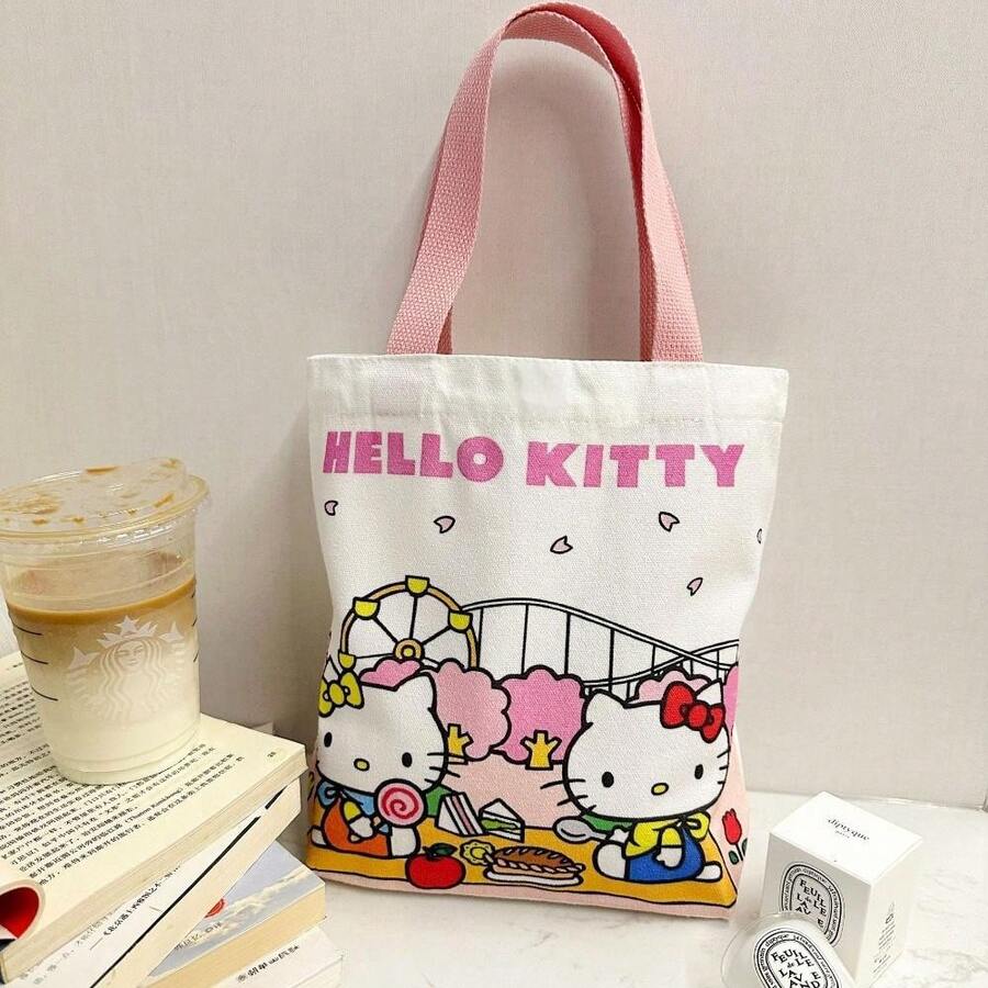 SHEIN Sanrio حقيبة كتف كانفاس هالو كيتي سانريو كيوت