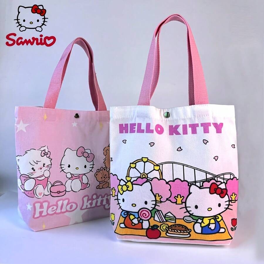 SHEIN Sanrio حقيبة كتف كانفاس هالو كيتي سانريو كيوت