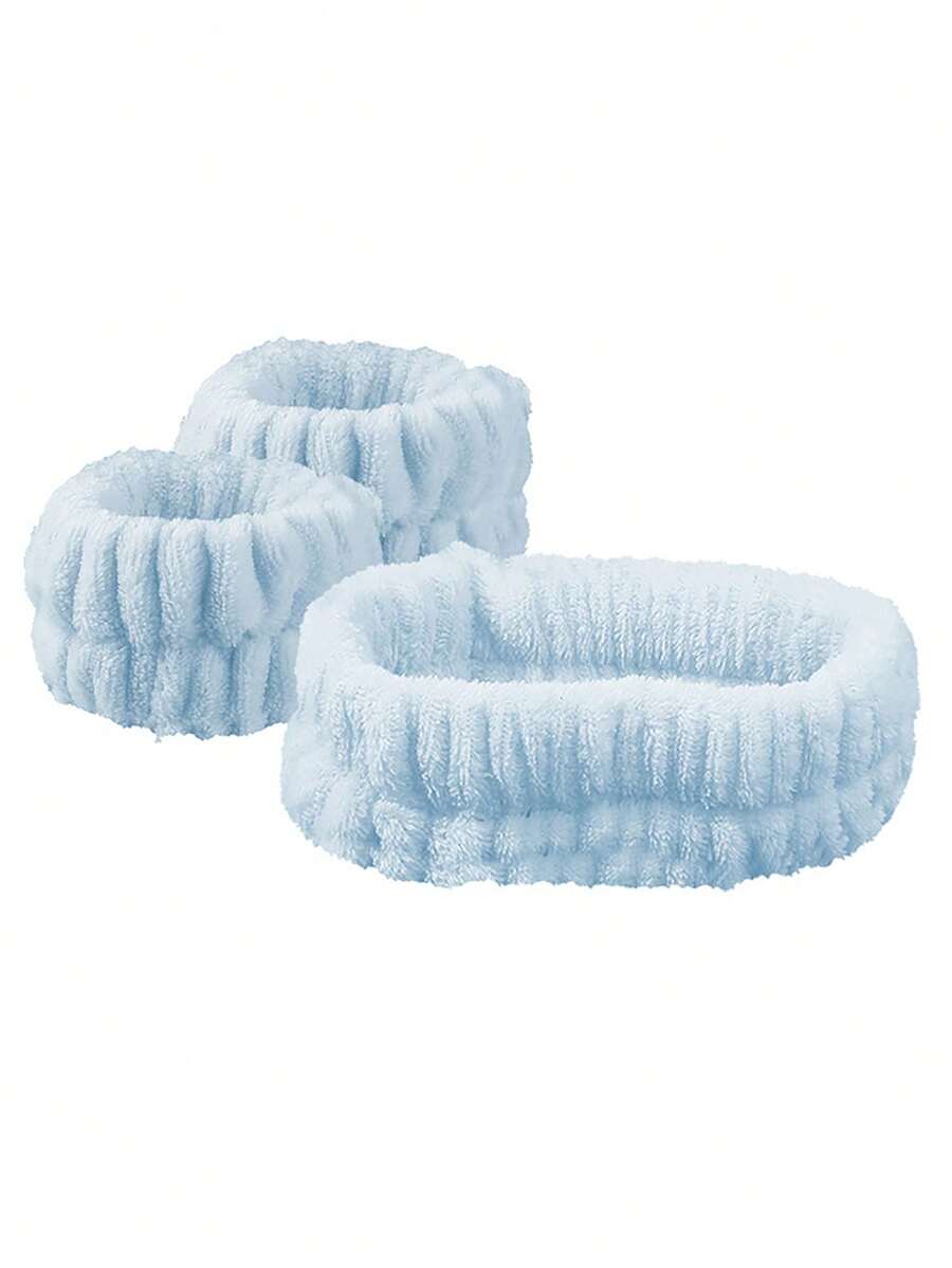 SHEIN طقم 4 في 1 للوجه والشعر وشريط الرأس للعناية بالبشرة