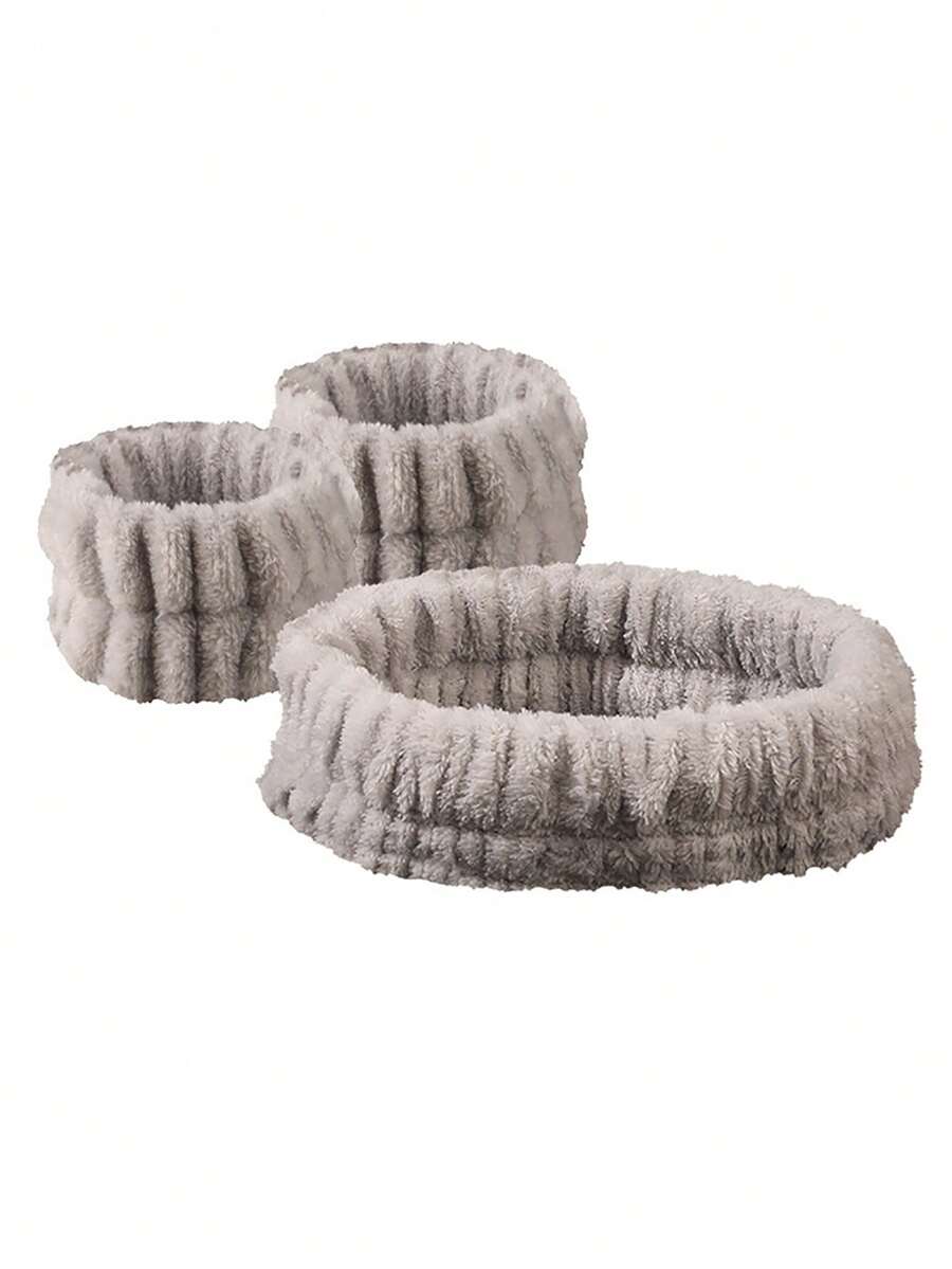 SHEIN طقم 4 في 1 للوجه والشعر وشريط الرأس للعناية بالبشرة