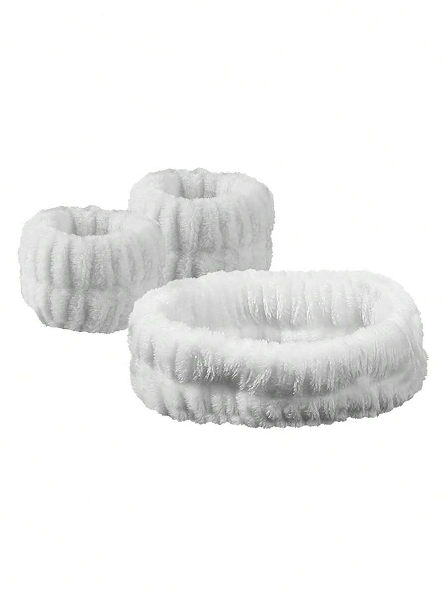 SHEIN طقم 4 في 1 للوجه والشعر وشريط الرأس للعناية بالبشرة