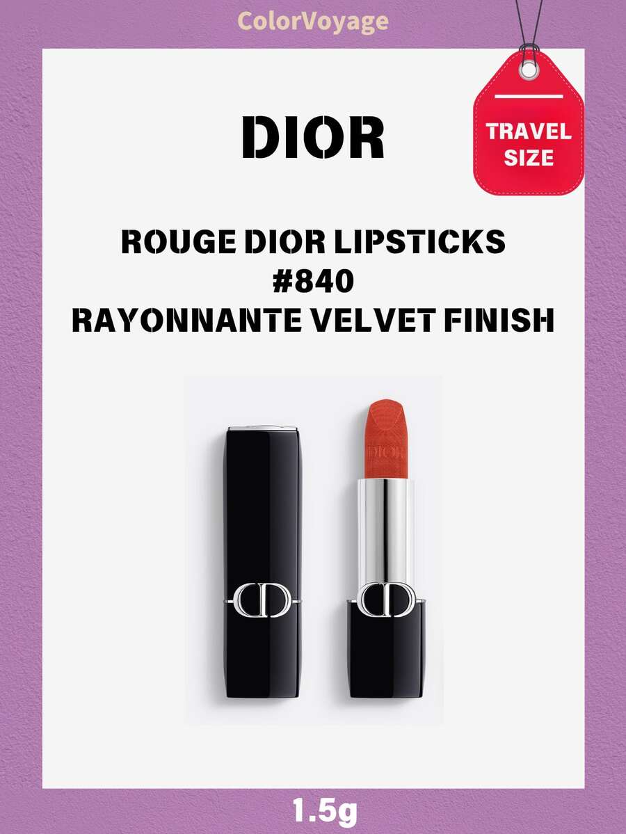 Dior طقم أحمر شفاه ديور مات مخملي صغير الحجم