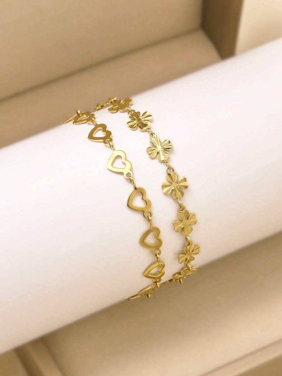 SHEIN سوار بوهيمي ستانلس ستيل