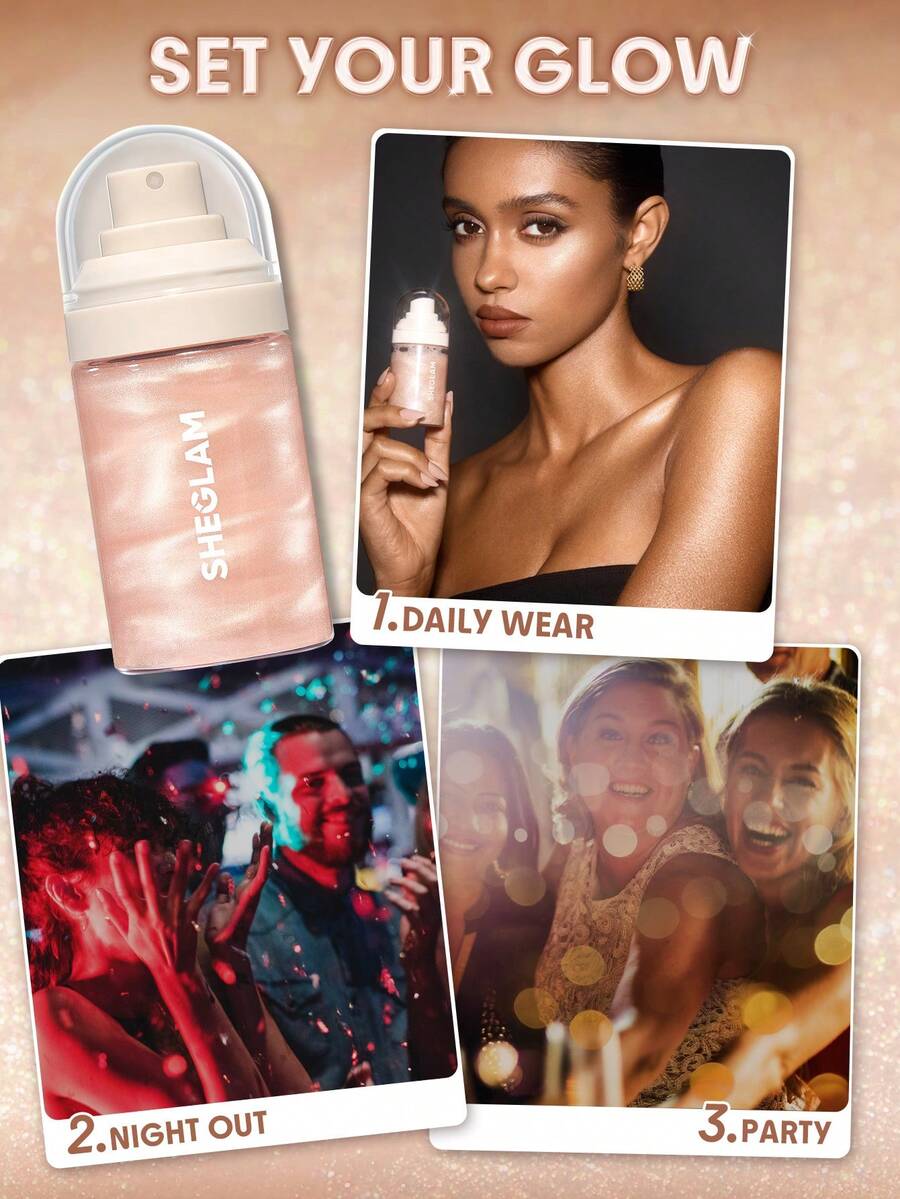 SHEGLAM Light Me Up بخاخ تثبيت مضيء