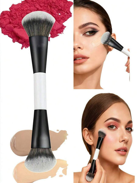 SHEIN فرشاة مكياج مزدوجة الطرفين
