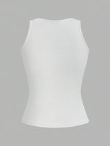 SHEIN EZwear طقم 4 قطع توبات نسائية محززة ضيقة
