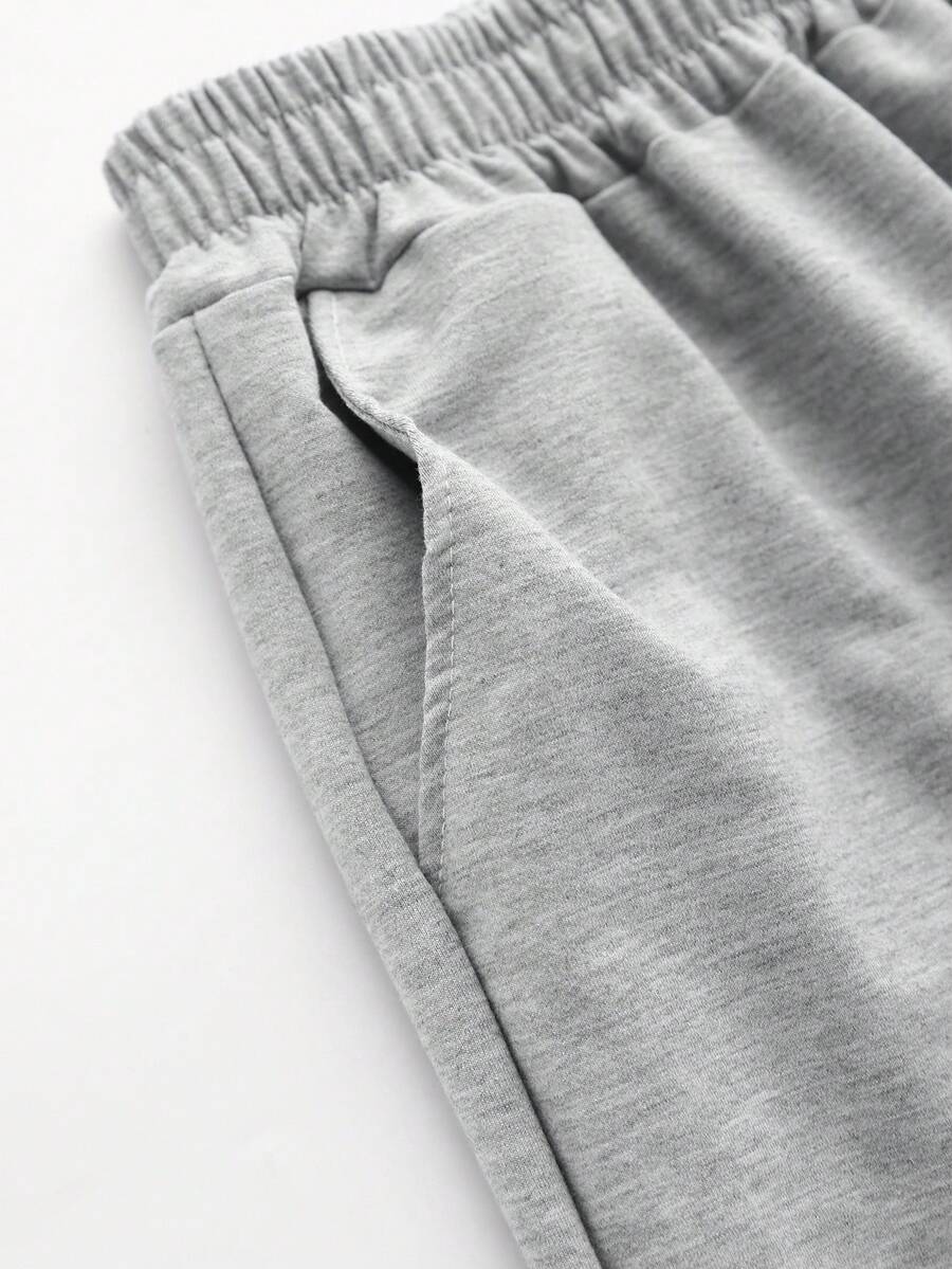 SHEIN مجموعة بنطلون وبلوزة بطبعة حرفية عفوية للبنات ملابس كاجوال