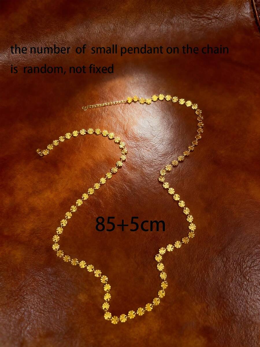 SHEIN قلادة ستانلس ستيل مطلية ذهب عيار 18 قيراط